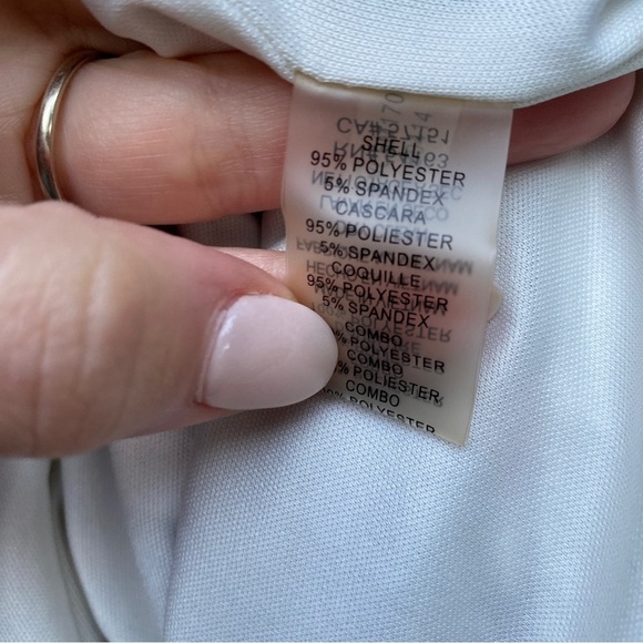 Vince Camuto Size 8 Dress Mod Geometric Print Lined Colorful Shift Dress Stretch - Picture 5 of 12